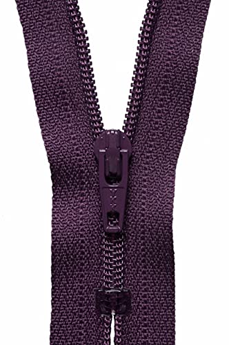 YKK 04056863 Spiralreißverschluss, Metall Nylon, Nein 863 Damson, 56 cm Length von YKK