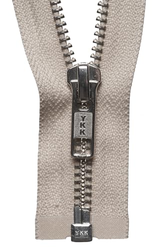 YKK 19046572 Offener Reißverschluss, Metall, Nein 572 Beige, 46 cm Length von YKK