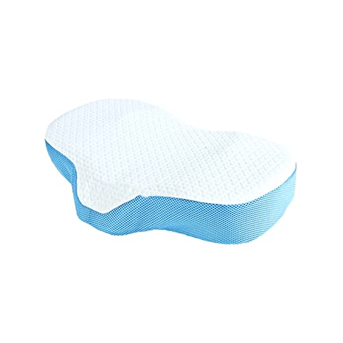 Kissen für Nacken- und Schulterschmerzen， Ergonomisches Memory Foam-Kissen bei Nacken- und Schulterschmerzen, Nackenkonturkissen for Schlafen, Konturkissen mit Massagepartikeln, zervikales orthopädisc von YKMYXZ