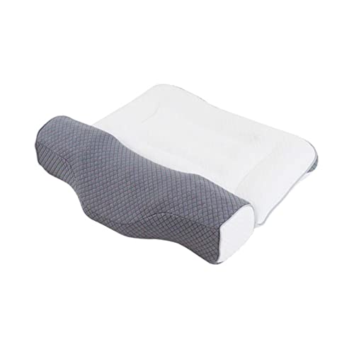 Kissen für Nacken- und Schulterschmerzen， Memory Foam-Kissen bei Nackenschmerzen, ergonomisches Kissen, for Seiten-/Rückenschläfer, Upgrade 2-teilig, Nacken- und Nackenkissen mit Massagemagneten, wasc von YKMYXZ