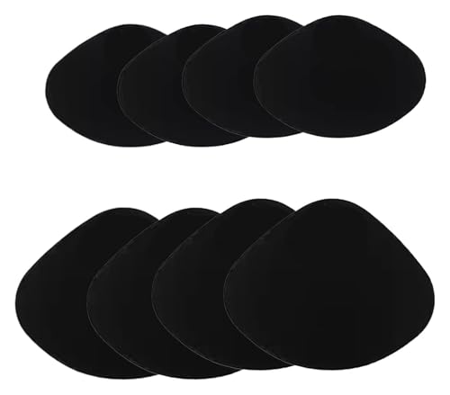 Schuh-Reparatur-Patch， Patch, 2/4/6 Paar selbstklebender Fersenloch-Patch for die Rückseite von Sportschuhen, Lederschuhen und High Heels(Black,4pair) von YKMYXZ