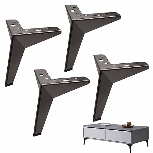 YKMYXZ Möbelbeine, 4er-Pack Möbelfüße aus Metall, dreieckige Couchtischfüße, Ersatzschrankfüße, moderne Sofa-Stuhl-Stützbeine for Couchtisch, Fernsehschrank, Sofa, Nachttisch ，Tischbeine aus Metall(Bl von YKMYXZ