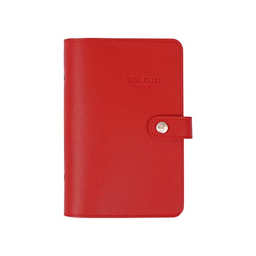 YKMYXZ journale， Notebook Macaron Niedliche Spirale Notizbücher Schreibwaren Feine Büro Schule Persönliche Agenda Organizer Binder Tagebuch Wochenplaner Geschenk(Red,105 * 145mm) von YKMYXZ