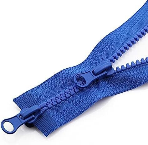 YKMYXZ reißverschlüsse zum nähen，. Offener Reißverschluss for Jacken, Reißverschlussschloss for DIY-Handarbeit, Nähen, Dekorationszubehör(Blauw,80CM) von YKMYXZ