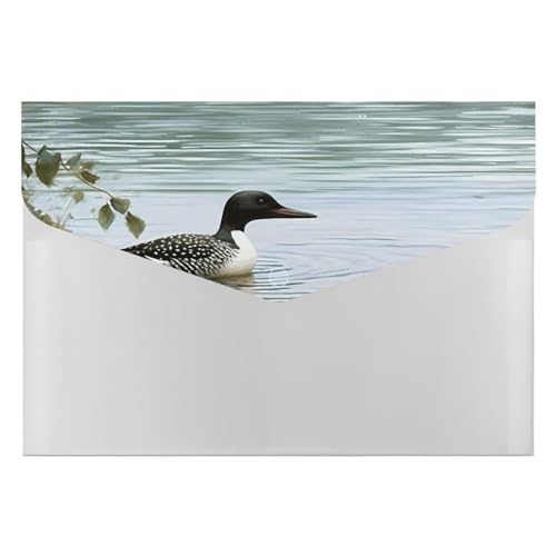 Aktenordner, Loon Nature Birds Print, dekorative Aktenordner, Aktenordner für Zuhause, Arbeit, Büro von YKUDBN