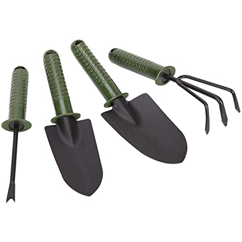 YKYKY Gartengeräte for Umpflanzen, 4-teiliges Garten-Hand-Set, Garten-Zubehör, Garten-Handwerkzeug, Outdoor-Garten-Handwerkzeuge, Garten-Geschenke for Frauen und Männer von YKYKY