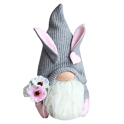 Ostern Wichtel, Osterdeko Handgemachte Plüsch Osterhasen Zwerg Ostern Deko Frühlingsdeko Tischdeko Frühling Osterhase Puppen Dekor Frühlingsdeko Innen fürHome Farmhouse Kitchen Decor3 von YLLQXI