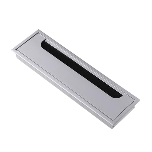 YLONGHG 80x80/160/275mm Aluminium Legierung Draht Loch Abdeckung Computer Tülle Linie Box Büro Schreibtisch Tisch Kabel Verschluss Kabel Klemme Hardware(Silver-80x275mm) von YLONGHG