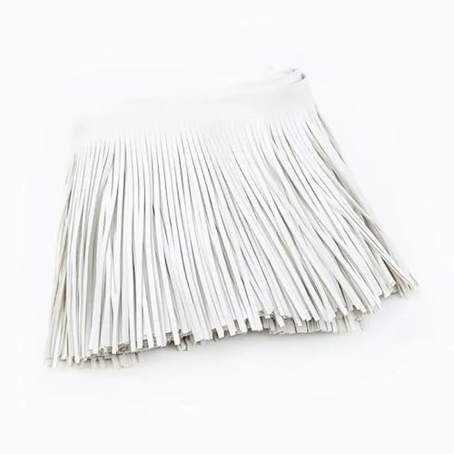 2 Meter 10–30 cm Lederquaste Spitzenfransenband für Handtaschen, Gepäck, Kleidung, Kleider, Dekoration, DIY-Nähzubehör-15 cm-207-Beige-3 mm von YLREAN