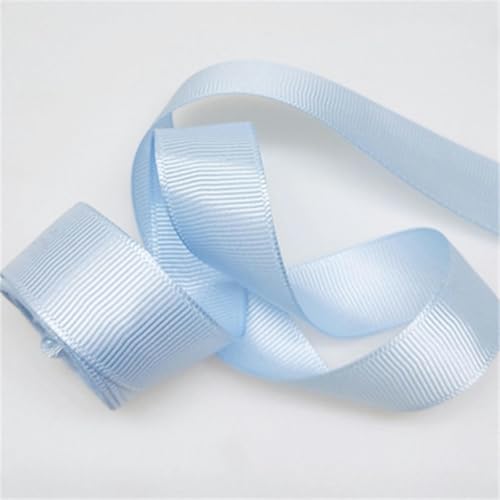 20 Yards/Packung 6 mm Ripsbänder, handgefertigt, DIY-Kopfbedeckungen, Zubehör, Hochzeit, dekoratives Geschenk, Weihnachtsbänder, Spitze-BLAU-20 Yards von YLREAN