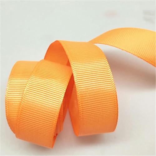 20 Yards/Packung 6 mm Ripsbänder, handgefertigt, DIY-Kopfbedeckungen, Zubehör, Hochzeit, dekoratives Geschenk, Weihnachtsbänder, Spitze-ORANGE-20 Yards von YLREAN