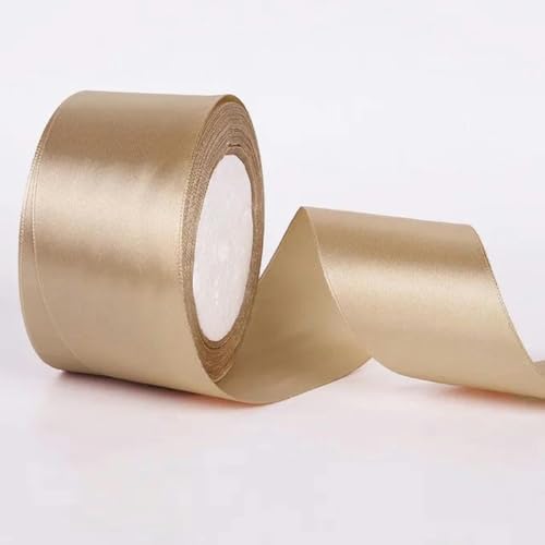 25 Yards/Rolle Satinbänder Hochzeitsfeier Dekorative Geschenkbox Verpackungsgürtel DIY Handarbeit 6mm 1cm 1,5cm 2cm 2,5cm 4cm 5cm-khaki-Durchmesser 20mm von YLREAN