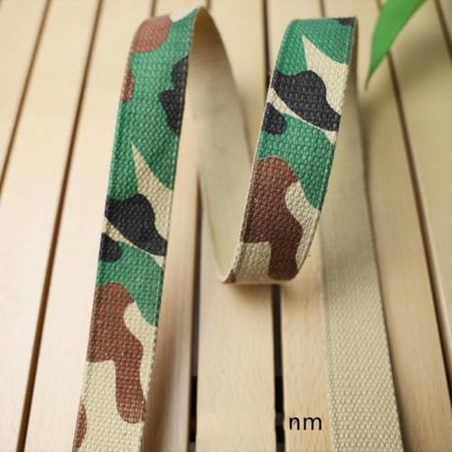 5 Yards Camouflage-Polyester-Gurtband 25/30/38 mm Taschengurt Kleiderband Hundehalsband Schrägband DIY Nähzubehör-02-30 mm von YLREAN