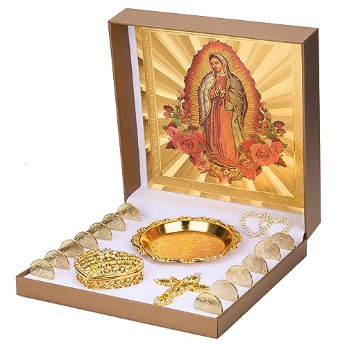 Arras para Boda Catolica - Hochzeit Einheit Münzen, Arras de boda Catolica mit Virgen De Guadalupe Geschenkbox, Arras de matrimonio, Hochzeit Arras mit Hochzeit Münzen,Hochzeit Münzen Katholisch, von YMNLSASR