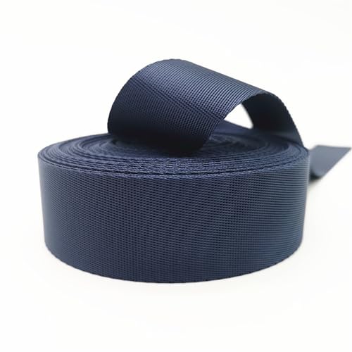 YMYGCC Gurtband 10 Yards 30 mm Canvas Nylonband Gurtband Nähen Band Tasche Gürtel Zubehör 269(A Blue) von YMYGCC