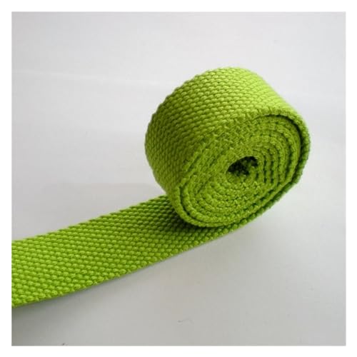 YMYGCC Gurtband 10 Yards 38 mm Canvas-Gurtband, 2 mm dick, Polyester-Baumwolle, Gurtband, Gürtel, DIY, Tasche, Kleidungsstück, Nähzubehör 269(13) von YMYGCC