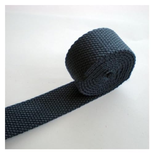 YMYGCC Gurtband 10 Yards 38 mm Canvas-Gurtband, 2 mm dick, Polyester-Baumwolle, Gurtband, Gürtel, DIY, Tasche, Kleidungsstück, Nähzubehör 269(18) von YMYGCC