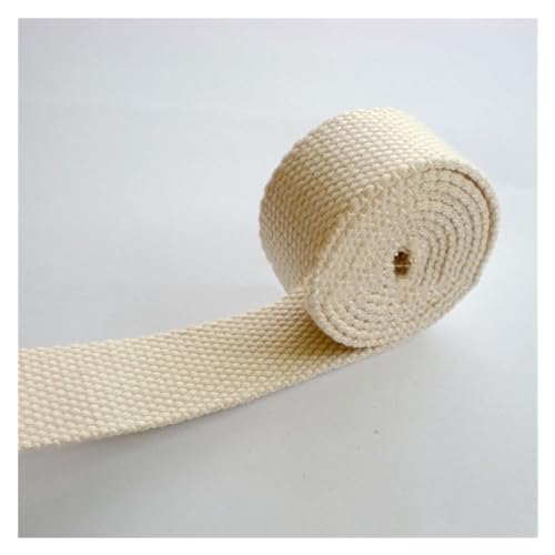 YMYGCC Gurtband 10 Yards 38 mm Canvas-Gurtband, 2 mm dick, Polyester-Baumwolle, Gurtband, Gürtel, DIY, Tasche, Kleidungsstück, Nähzubehör 269(6) von YMYGCC