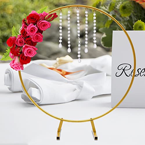 10X Metall Hochzeit Bogen Kreis 75 cm Ballon Bogen Stand Runde Garten Hochzeit Party von YNAADYH