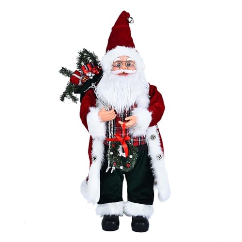 24-inch Santa Claus with List and Gifts – Christmas Tabletop Decoration von YOAILAIL