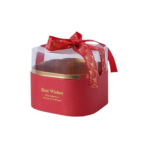 New Christmas Peace Apple Gift Box – Transparent Acrylic Crystal Ball Round Box with Ribbon, Christmas Eve Apple Box von YOAILAIL