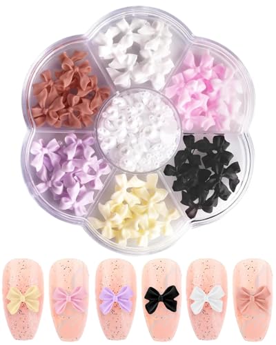 YOCDNOV 1 Box Bunte Schleifen – für Nagelsteine, DIY-Dekoration, Edelsteine, Strasssteine ​​für Nagelsteine, Nagelkunst-Dekoration, DIY-Schmucksteine, Nagel-Strasssteine ​​(Farbe) von YOCDNOV