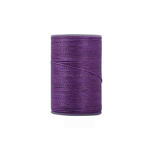 160 MM Polyester Wachsschnur Lederhandwerk Nähwachsfaden 0,35 MM Kordel Rund Leder Nähwachsfaden DIY Armband Tasche-20 von YOGAES