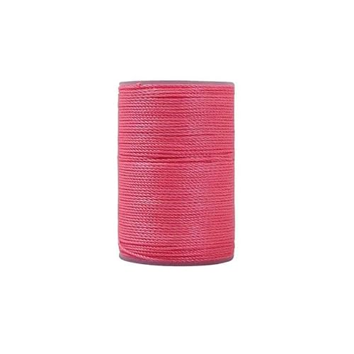 160 MM Polyester-Wachsschnur Lederhandwerk Nähwachsfaden 0,35 MM Kordel rund Leder Nähwachsfaden DIY Armband Tasche-18 von YOGAES