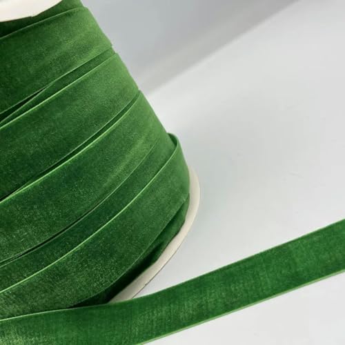 3–5 Yards 6 mm – 38 mm Farbe einseitiges Polyester-Samtband für Schleifen, Weihnachtsband, Partydekorationen-06–38 mm (3 Yards) von YOGAES