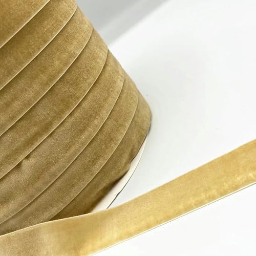 3–5 Yards 6 mm – 38 mm Farbe einseitiges Polyester-Samtband für Schleifen, Weihnachtsband, Partydekorationen-16–20 mm (5 Yards) von YOGAES