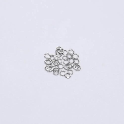 30–200 Stück 3–25 mm Edelstahl-Spaltring, offene Einzelschlaufen, Biegeringe, Verbindungsstücke für die Herstellung von DIY-Schmuckstücken, Zubehör-0,5 x 3,0 mm, 200 Stück von YOGAES