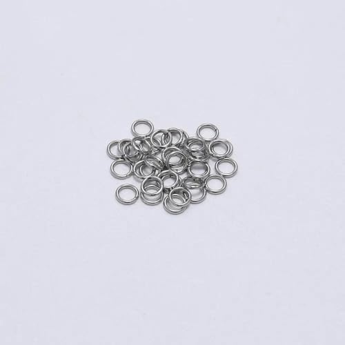 30–200 Stück 3–25 mm Edelstahl-Spaltring, offene Einzelschlaufen, Biegeringe, Verbindungsstücke für die Herstellung von DIY-Schmuckstücken, Zubehör-0,7 x 4,0 mm, 200 Stück von YOGAES