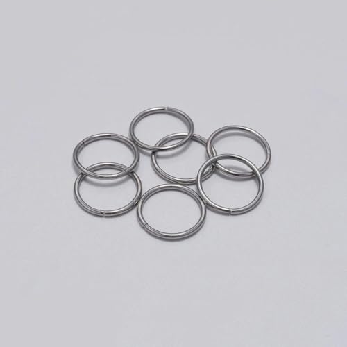 30–200 Stück 3–25 mm Edelstahl-Spaltring, offene Einzelschlaufen, Biegeringe, Verbindungsstücke für die Herstellung von DIY-Schmuckstücken, Zubehör-1,2 x 14,0 mm, 100 Stück von YOGAES