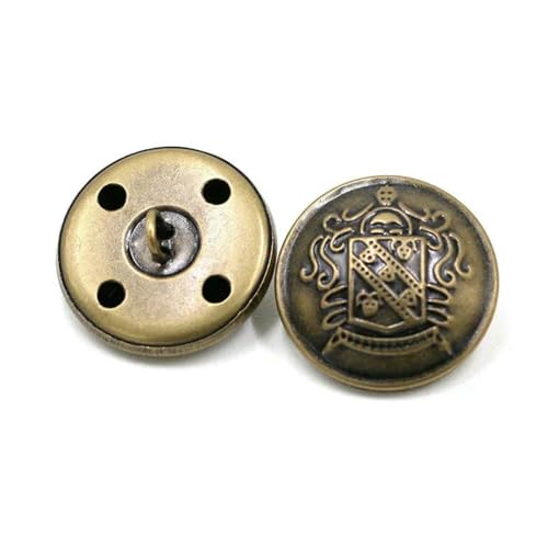 50 Stück 15–25 mm Metallknöpfe, antiker Messing-Ösenknopf für Kleidung, Jeans, Reparaturset, Handarbeitsschnalle, DIY-Strick-Nähzubehör, B3-13-Bronze, 20 mm 50 Stück 15–25 mm Metallknöpfe, antiker Messing-Ösenknopf für Kleidung, Jeans, Reparaturset, Handarbeitsschnalle, DIY-Strick-Nähzubehör, B3-13-Bronze, 20 mm von YOGAES