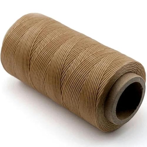 Flacher gewachster Faden zum Nähen von Leder, Wachsschnur, Polyesterschnur, Basteln, Nähen, Taschen, Buchbinden, Segeln, Armbänder, Geflecht, Schmuck, DIY, 10- Kaffeebraun-150D B-0,8 mm L-2 Flacher gewachster Faden zum Nähen von Leder, Wachsschnur, Polyesterschnur, Basteln, Nähen, Taschen, Buchbinden, Segeln, Armbänder, Geflecht, Schmuck, DIY, 10- Kaffeebraun-150D B-0,8 mm L-2 von YOGAES
