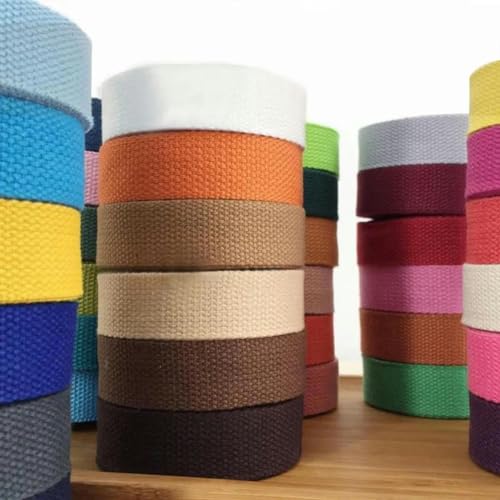 Neu 25 mm (1') 12 Meter Canvasband Gürteltasche Gurtband/Etikettenband/Schrägband DIY Bastelprojekte 40 Farben-A 11–25 MM von YOGAES