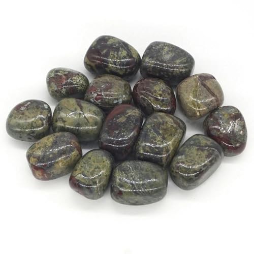 Trommelsteine, Großhandel, natürliche Amethyst-Malachit-Edelsteine, poliert, Reiki-Heilstein, lose Sammlung, Drachenblut-Jaspis, 100 g von YOGAES