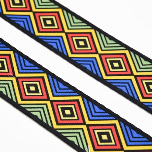 5 Yards 38 mm buntes Gurtband, Geldbörse, Band, Taschenriemen, Schlüsselanhänger, Gepäck, Gurtband, Seil, Hundehalsband, Leine von YOGAY