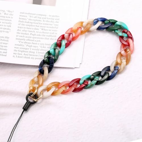 YOGAYE Acryl Handy Kette Vintage Bunte Männer Frauen Paar Telefon Lanyard Anti-Drop Handy Hängenden Seil Schmuck von YOGAYE