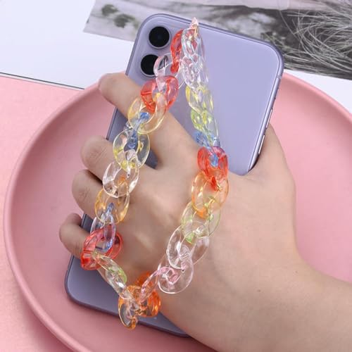 YOGAYE Acryl Perlen Handy Kette Anti-Verlust Handy Lanyard Armband Für Telefon Hängen Schnur Band Schmuck von YOGAYE