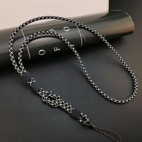 YOGAYE Lange Halskette zum Aufhängen, handgewebtes Handy-Lanyard, robust und längenverstellbar, Dual-Use-Lanyard, Telefon-Anti-Verlust-Anhänger von YOGAYE