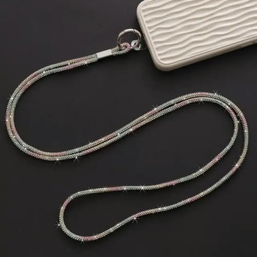 YOGAYE Strass Telefon Lanyard Glitter Diamant Kristall Telefon Fall Anti-Verlust Hängende Ornamente Kette Riemen Schlüsselbund Zubehör von YOGAYE