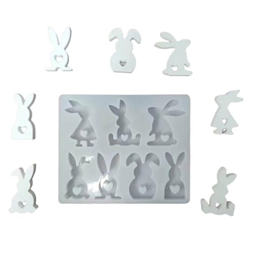 3D-Formen Ostern mit Herz, Silikonform, handgefertigt, Epoxidharze, Gießform, Backformen, Herz-Silikonformen, Formen für Valentinstagsdekorationen von YOGOTEU