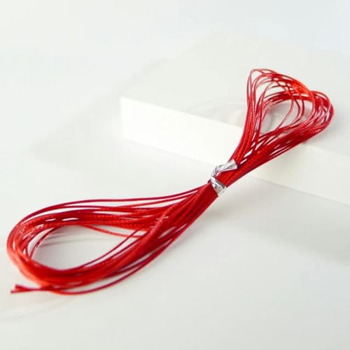0,5 mm Seil * 4 m Wachsschnur Löcher Jade Perlen Drahtseil DIY Seil Halskette Wachsschnur Schmuck Erkenntnisse & Komponenten #1093-FZ212 von YOLNEY