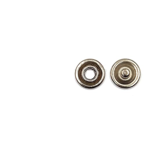 10–50 Sets 7,5/9,5/11 mm Metallzinken-Druckknopf-Ringnietenverschlüsse für Kleidung, Kleidungsstücke, Nähtaschen, Schuhe-Beige-11 mm, 20 Stück von YOLNEY