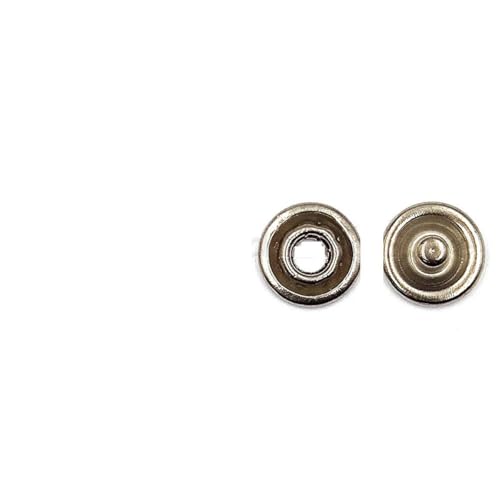 10–50 Sets 7,5/9,5/11 mm Metallzinken-Druckknopf-Ringnietenverschlüsse für Kleidung, Kleidungsstücke, Nähtaschen, Schuhe-Schwarz-7,5 mm, 50 Stück von YOLNEY