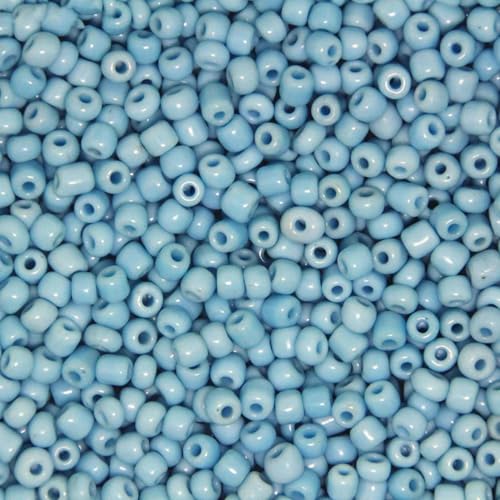 2 mm, 3,0 mm, 4,0 mm, einfarbig, tschechische Glasperlen, runde Kristallperlen für Kinder, Schmuckherstellung, DIY-Zubehör – einfarbig, Seeblau – 2 mm, 800 Stück von YOLNEY