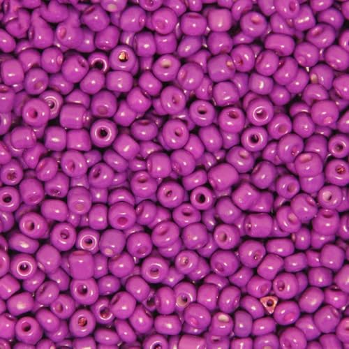 2 mm, 3,0 mm, 4,0 mm, einfarbig, tschechische Glasperlen, runde Kristallperlen für Kinder, Schmuckherstellung, DIY-Zubehör – einfarbig, tiefes Rosa – 3,0 mm, 300 Stück von YOLNEY