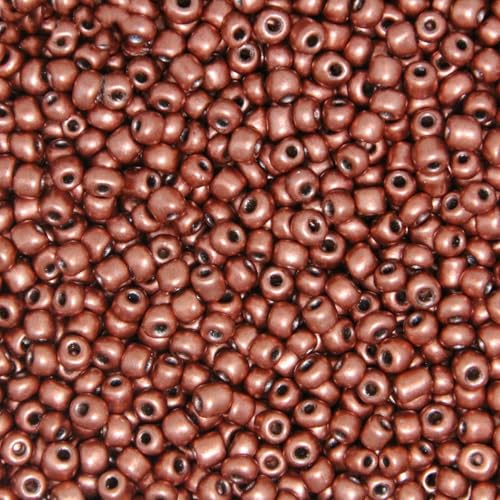 2 mm, 3,0 mm, 4,0 mm, einfarbig, tschechische Glasperlen, runde Kristallperlen für Kinder, Schmuckherstellung, Zubehör zum Selbermachen, massives rotes Kupfer, 4,0 mm, 100 Stück von YOLNEY