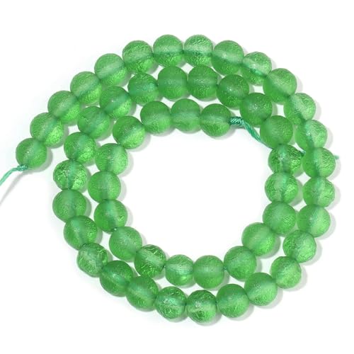 4/6/8/10 mm grüne Natursteinperlen, Achat, Tigerauge, Chalcedon, runde lose Perlen zur Schmuckherstellung, Zubehör zum Selbermachen von Armbändern, 15 Zoll – Energiekristall – 4,0 mm von YOLNEY